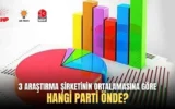 3 araştırma şirketinin ortalamasına göre hangi parti önde?