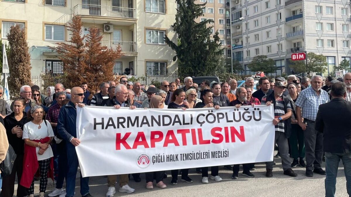 Çiğliler, Harmandalı Katı Atık Tesisi için yürüdü Çiğliler, Harmandalı Katı Atık Tesisi için yürüdü