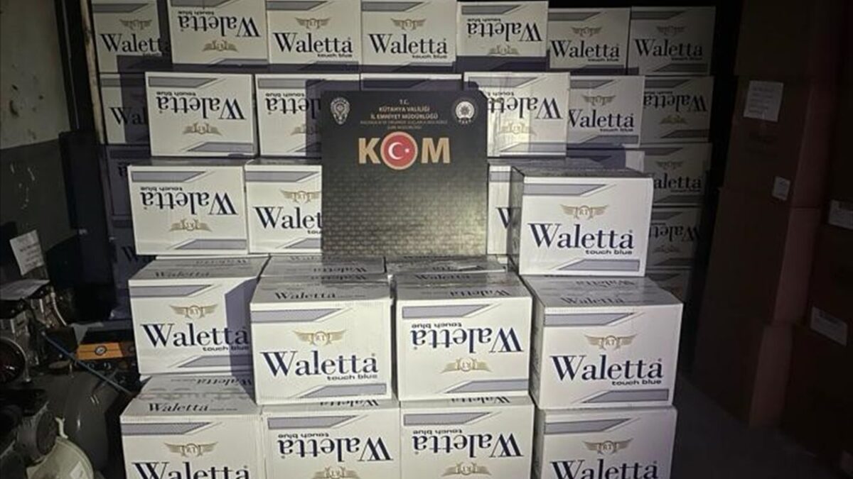 Kütahya’da 5 milyon makaron ele geçirildi